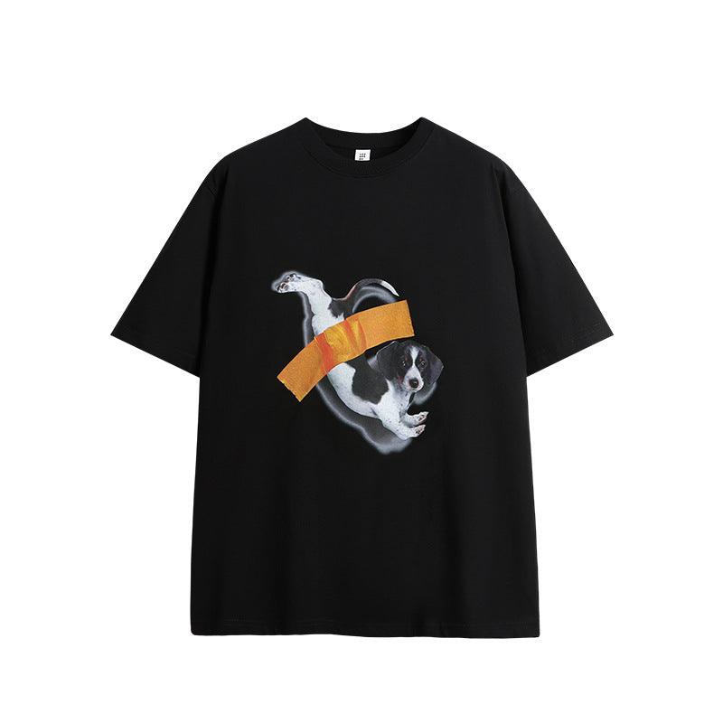 Adhesive Puppy Print T-shirt 2971S24 - UncleDon JM
