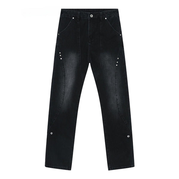 Black Rivet Jeans L599 - UncleDon JM