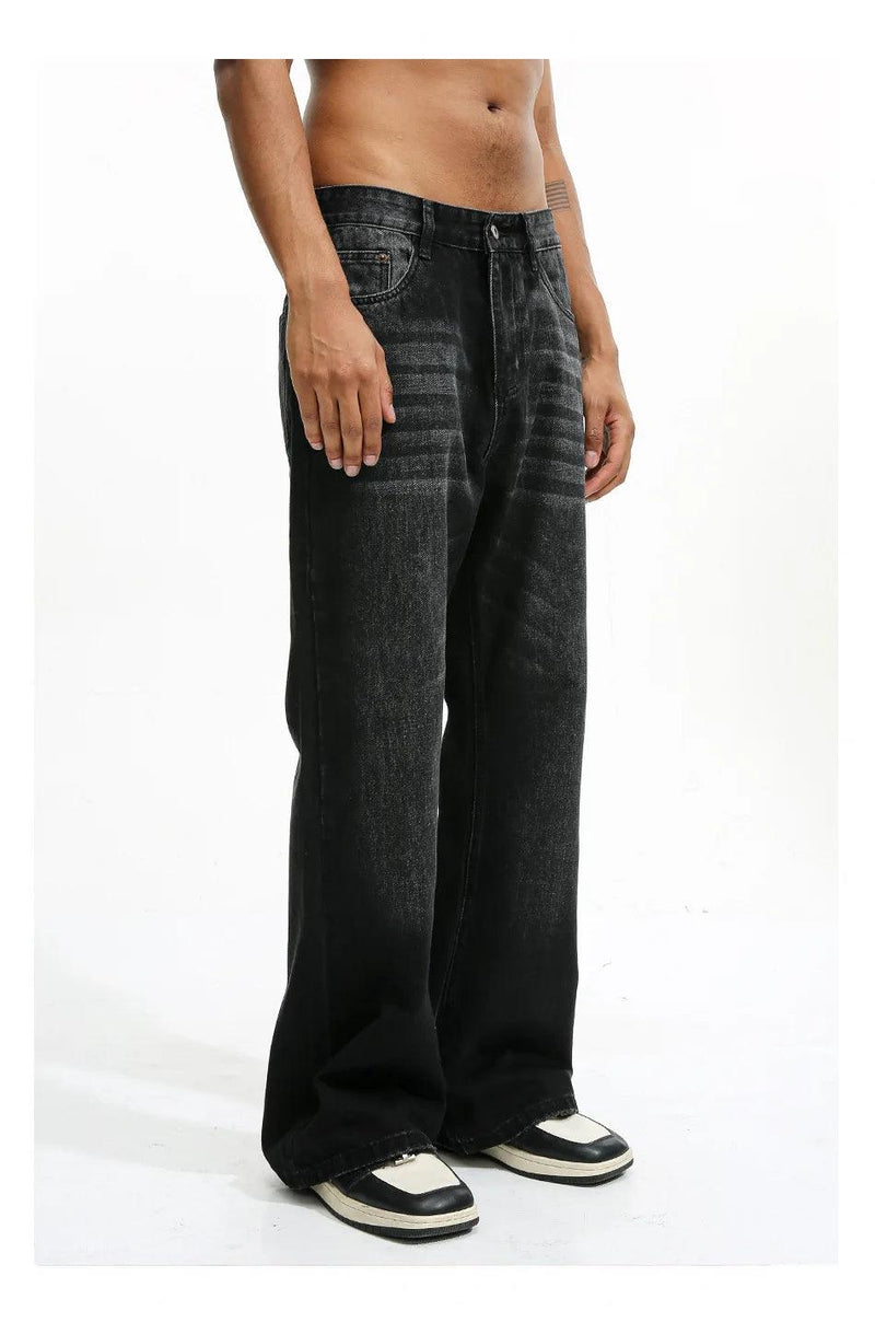 Black Scratched Jeans Y569 - UncleDon JM