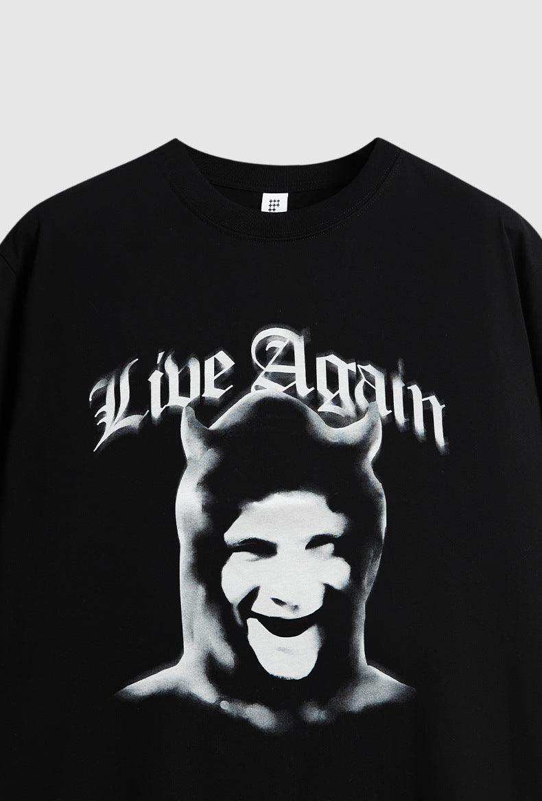 Devil Printed T-shirt 3118S24 - UncleDon JM