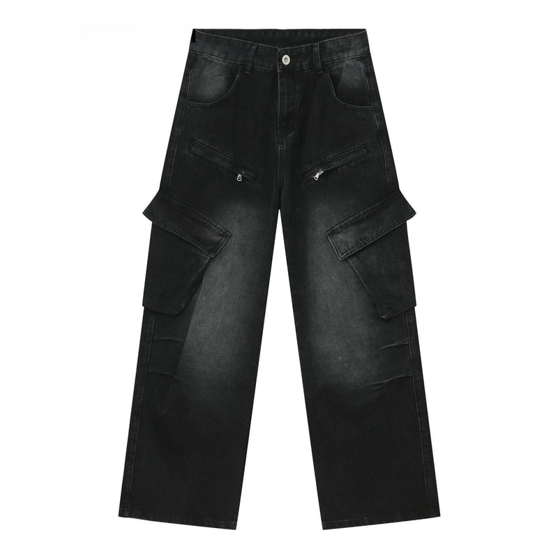 Large Pocket Straight Jeans 603 - UncleDon JM
