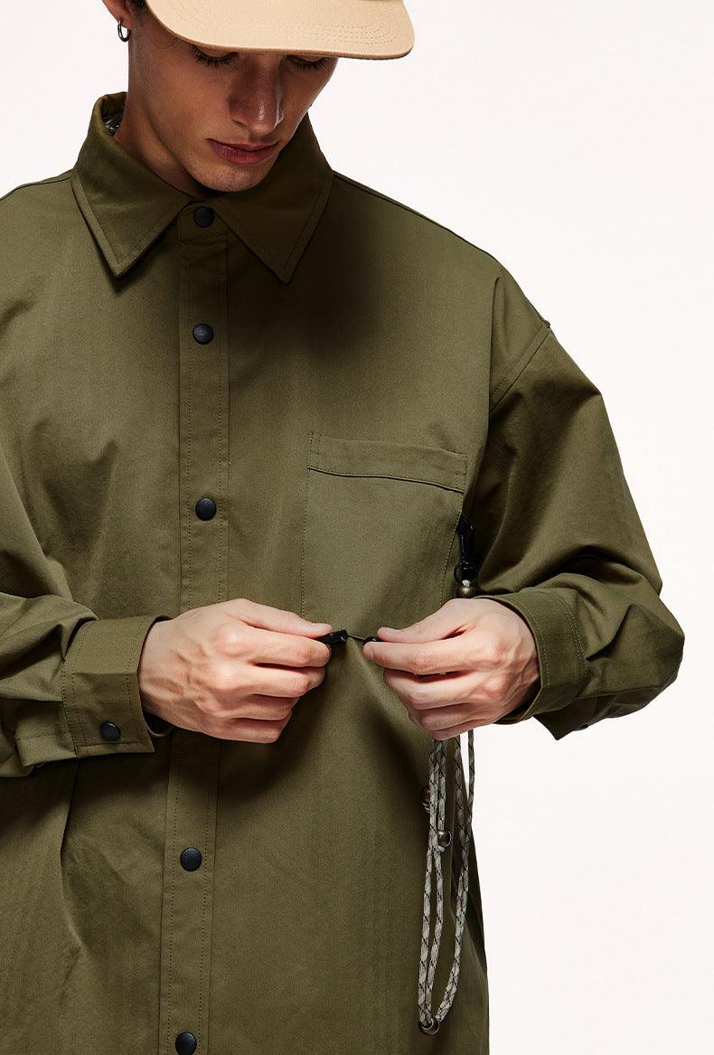 Rope Button Solid Shirt 7054W23 - UncleDon JM