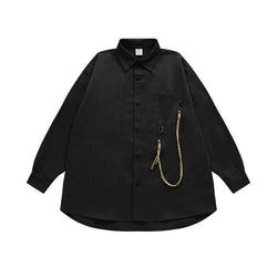 Rope Button Solid Shirt 7054W23 - UncleDon JM
