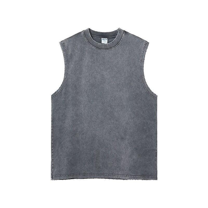 Washed Distressed Tank Top 712 - UncleDon JM