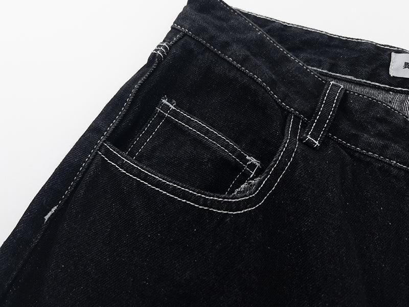 Tassel Patchwork Denim Jeans N06 - UncleDon JM