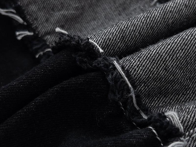 Tassel Patchwork Denim Jeans N06 - UncleDon JM