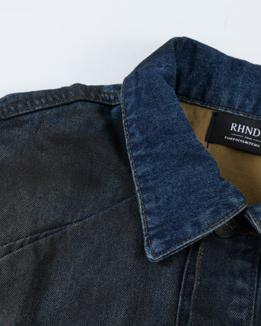 Tung Sung Distressed Oil-Stained Indigo Denim Jacket - Tung Sung