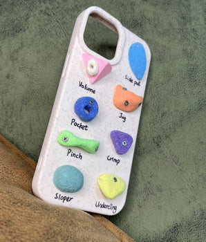 Phone Case Rock Climbing Holds Climber Bouldering Funny Wall Boulder Case B4