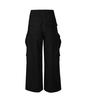 Tung Sung Black Zipper Fly Cargo Pants - Tung Sung