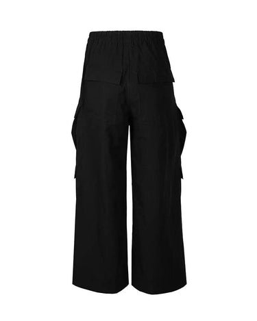 Tung Sung Black Zipper Fly Cargo Pants - Tung Sung