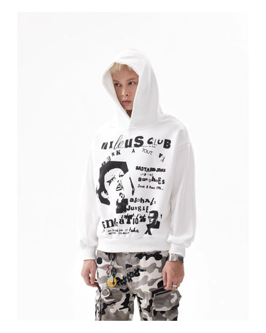 Tung Sung Retro Slogan Statement Cropped Hoodies - Tung Sung