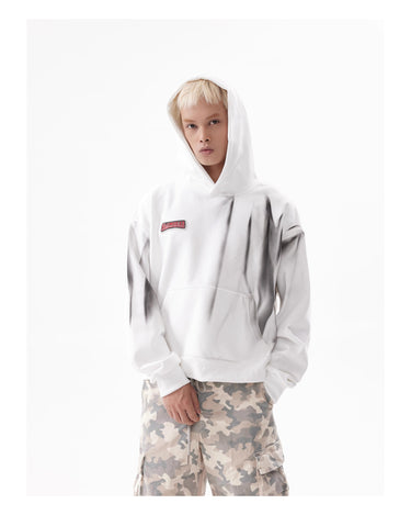 Tung Sung Gradient-Dyed Embroidery Cropped Hoodies - Tung Sung