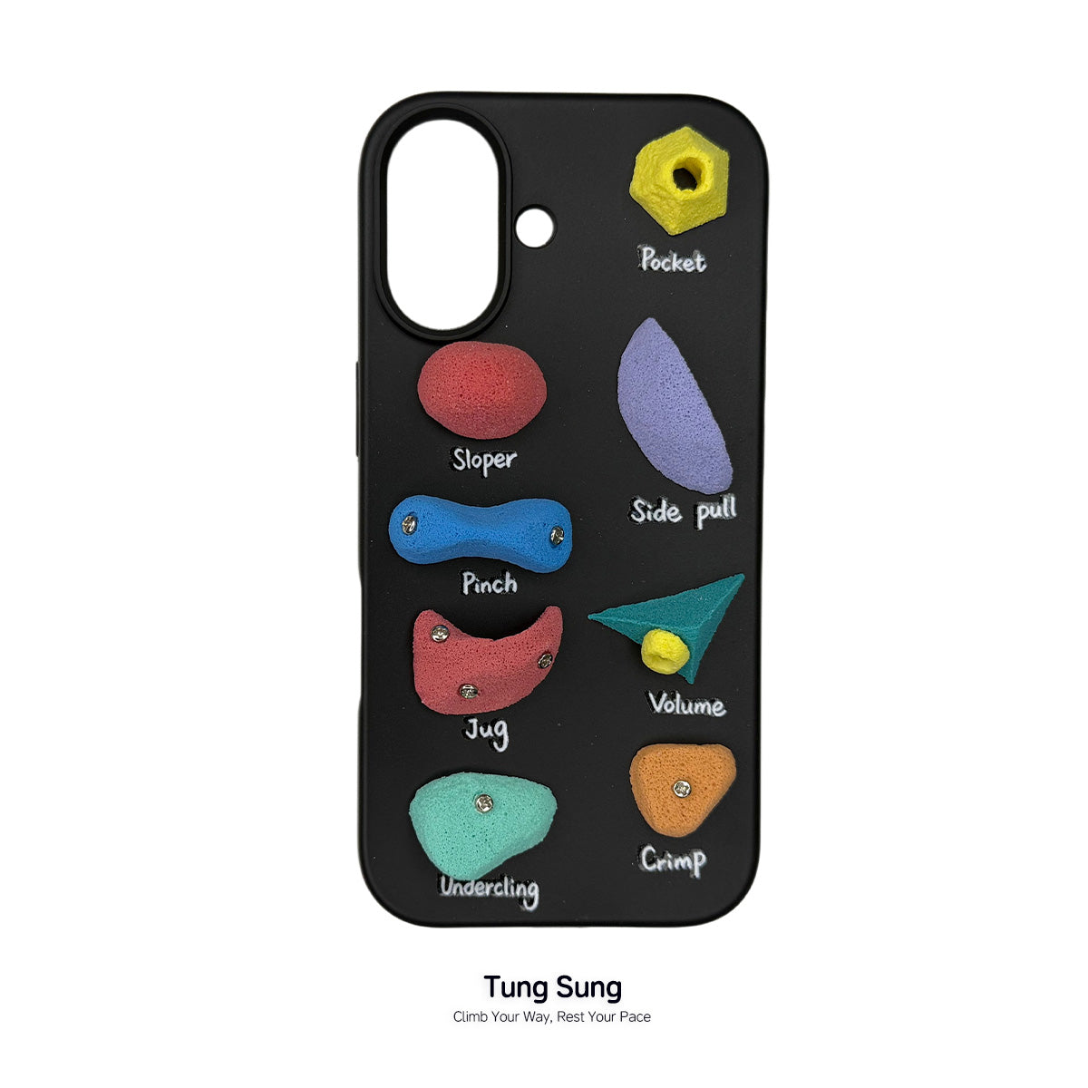 Tung Sung Handmade Climbing Hold Phone Case ''Matisse'' - B7