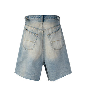 Tung Sung Distressed Frayed Baggy Jorts - Tung Sung