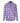 Tung Sung Vibrant Purple Plaid Shirt with Fringe Trim & Distressed Details - Standout Fashion Staple - Tung Sung