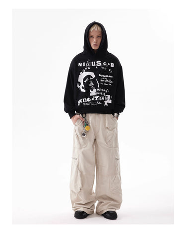 Tung Sung Retro Slogan Statement Cropped Hoodies - Tung Sung