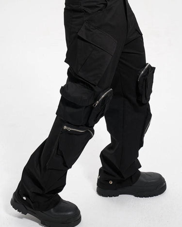 Tung Sung Black Multi-pocket Tactical Pants - Tung Sung