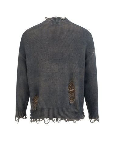 Tung Sung Distressed Cut-Out Pullover Knit - Tung Sung