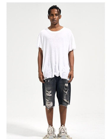 Tung Sung Black Cat Whisker & Distressed Jorts - Tung Sung