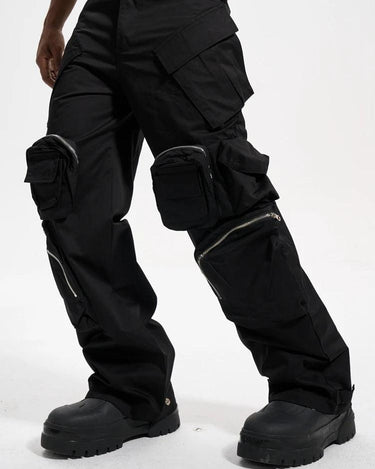 Tung Sung Black Multi-pocket Tactical Pants - Tung Sung