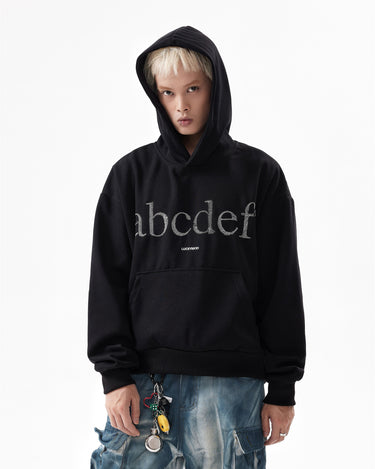 Tung Sung Vintage Embroidered Letters - Simple & Versatile Casual Short Hoodies - Tung Sung