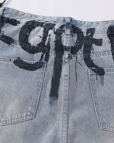 Tung Sung Graffiti Washed Jorts - Tung Sung