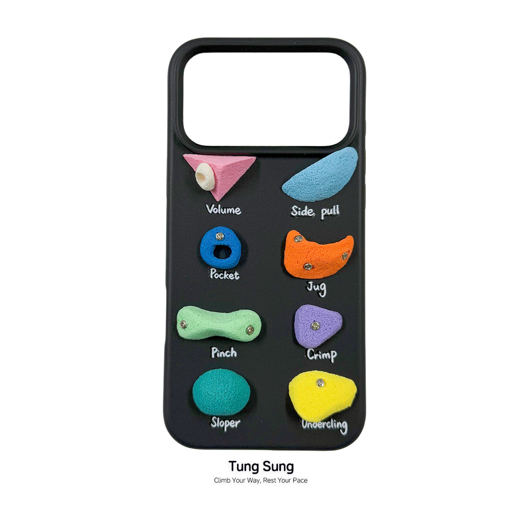Tung Sung Handmade Climbing Hold Phone Case ''dopamine'' - B4