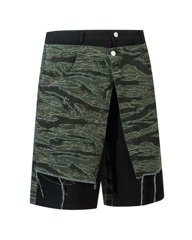 Tung Sung Camouflage Fake Two-piece Shorts - Tung Sung