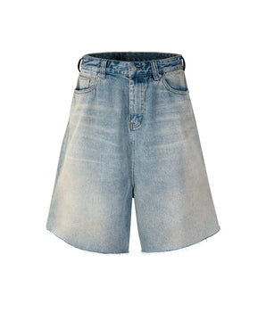 Tung Sung Distressed Frayed Baggy Jorts - Tung Sung