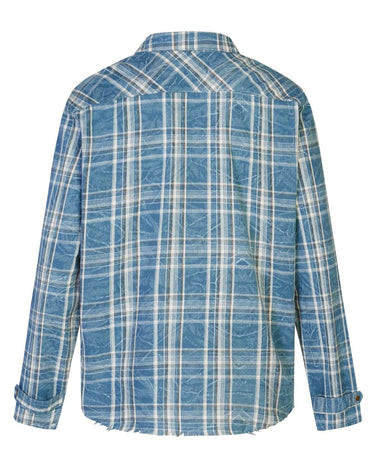 Tung Sung Plaid Long-Sleeve Shirt with Fringe Trim & Zipped Cuffs - Essential Layering Piece - Tung Sung