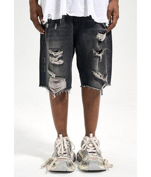 Tung Sung Black Cat Whisker & Distressed Jorts - Tung Sung