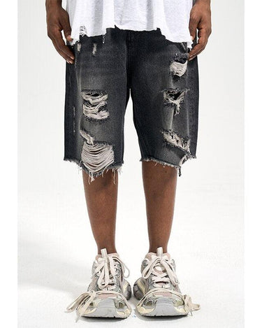 Tung Sung Black Cat Whisker & Distressed Jorts - Tung Sung