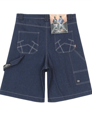 Tung Sung Street Dance Loose Over-the-Knee Raw Jorts - Tung Sung