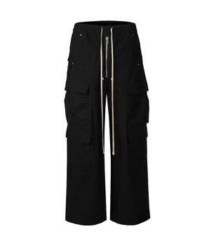 Tung Sung Black Zipper Fly Cargo Pants - Tung Sung