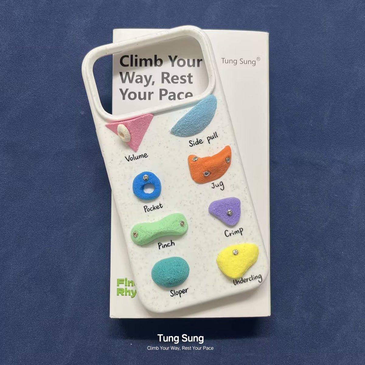 Tung Sung Handmade Climbing Hold Phone Case ''dopamine'' - B4