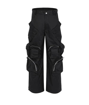 Tung Sung Black Multi-pocket Tactical Pants - Tung Sung