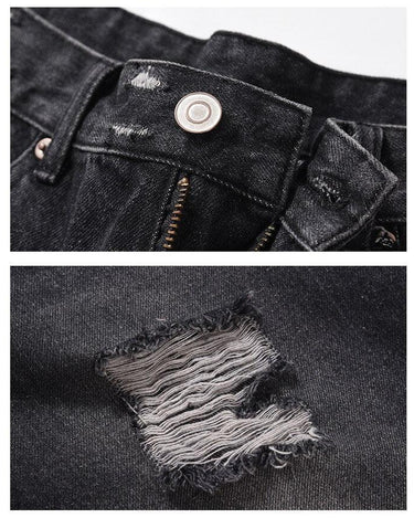 Tung Sung Black Cat Whisker & Distressed Jorts - Tung Sung