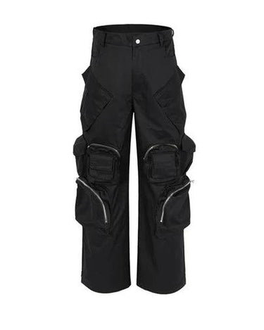 Tung Sung Black Multi-pocket Tactical Pants - Tung Sung