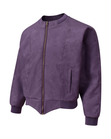 Tung Sung Retro Batwing Sleeve Leather Jacket - Tung Sung