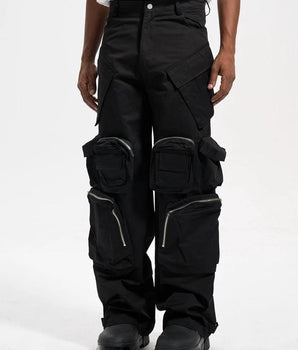 Tung Sung Black Multi-pocket Tactical Pants - Tung Sung