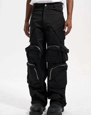 Tung Sung Black Multi-pocket Tactical Pants - Tung Sung