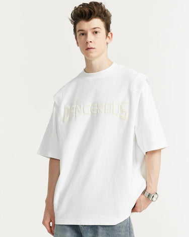 Tung Sung Twill Faux Two-Piece Printed Tee - Tung Sung