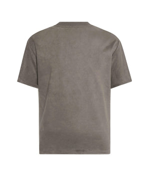 Tung Sung Embroidered Suede Tee - Tung Sung