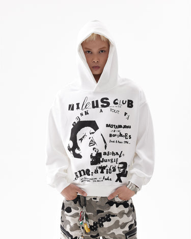 Tung Sung Retro Slogan Statement Cropped Hoodies - Tung Sung