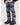 Tung Sung Spliced Fringed Pleated Denim Jeans - Tung Sung