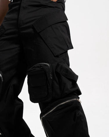 Tung Sung Black Multi-pocket Tactical Pants - Tung Sung