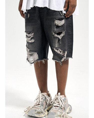 Tung Sung Black Cat Whisker & Distressed Jorts - Tung Sung