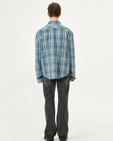 Tung Sung Plaid Long-Sleeve Shirt with Fringe Trim & Zipped Cuffs - Essential Layering Piece - Tung Sung