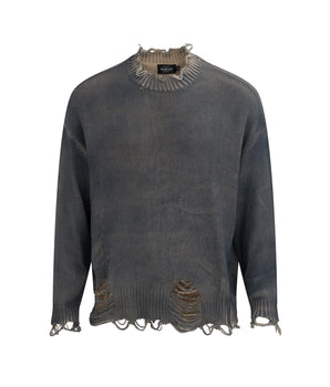 Tung Sung Distressed Cut-Out Pullover Knit - Tung Sung