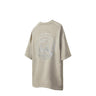 Tung Sung Gothic Castle Embossed Silver Suede Velvet Tee - Tung Sung